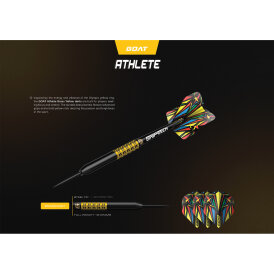 Goat Dart Steel Darts Athlete Brass Steeltip Darts Steeldart 12 g Gelb