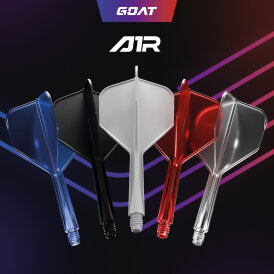 Goat Dart A1R Molded Flight- Schaftsystem Schwarz Standard Nr.6 S Kurz