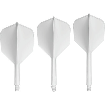 Goat Dart A1R Molded Flight- Schaftsystem Weiß Standard Nr.6 S Kurz