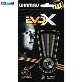 Winmau Steel Darts MvG Michael van Gerwen 5-Jahres-Jubiläums Evo X Dart 90% Tungsten Steeltip Dart Steeldart 22,5 g