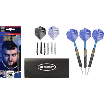 Target Steel Darts Set Josh Rock Rocky Brass komplett Dartset Steeltip Steeldart 22 g