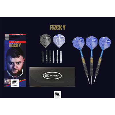 Target Steel Darts Set Josh Rock Rocky Brass komplett Dartset Steeltip Steeldart 22 g