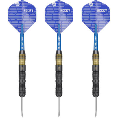 Target Steel Darts Set Josh Rock Rocky Brass komplett Dartset Steeltip Steeldart 22 g