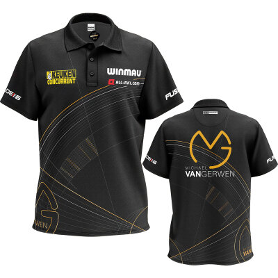 Winmau Darts MvG Michael van Gerwen  5-Jahres-Jubiläums Anniversary Dartshirt Matchshirt Dart Shirt Player Shirt Trikot Design 2025 Größe 2XL
