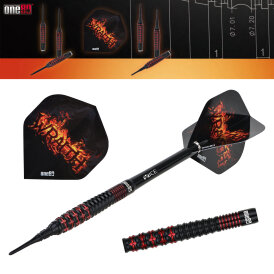 one80 Soft Dart Wraith W3 VHD 90% Tungsten Softtip Dart Softdart 20 g