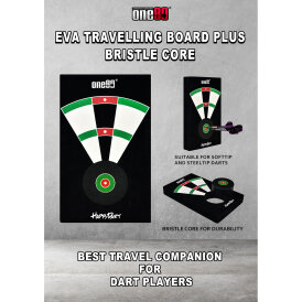 one80 Dart Eva Travelling Dartboard II Bristle Core Reise-Dartboard