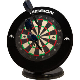 Mission Dart Mini-Dartboard 6 Zoll, komplett mit Surround und 2 Sätzen Mini-Darts