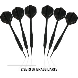Mission Dart Axis Dartboard-Set, Jigsaw Surround, Abwurflinie & 6 Stück Steeldarts