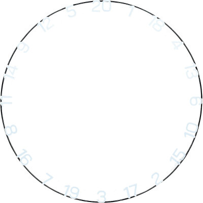 Unicorn Dart Eclipse Ultra 30% Large Numern Ring Zahlenring Ersatz-Nummernring / Verpackung beschädigt