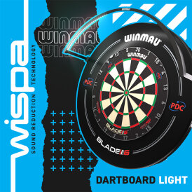 "B-Ware" - Winmau Dart Wispa Light LED Beleuchtung Licht für Wispa Sound Reduction System Dartboard Schallschutz System