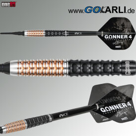one80 Soft Dart Lourence Ilagan The Gunner 4 VHD Schwarz/Rosegold 90% Tungsten Softtip Dart Softdart 20,5 g