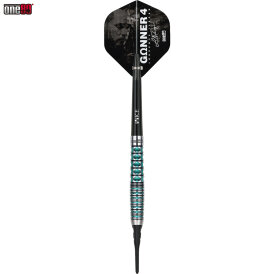 one80 Soft Dart Lourence Ilagan The Gunner 4 VHD Schwarz/Jade 90% Tungsten Softtip Dart Softdart 18 g