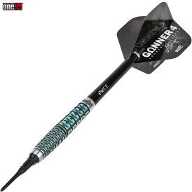 one80 Soft Dart Lourence Ilagan The Gunner 4 VHD Schwarz/Jade 90% Tungsten Softtip Dart Softdart 18 g