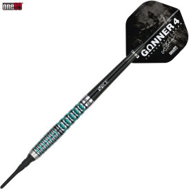 one80 Soft Dart Lourence Ilagan The Gunner 4 VHD Schwarz/Jade 90% Tungsten Softtip Dart Softdart 18 g