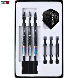 one80 Soft Dart Lourence Ilagan The Gunner 4 VHD Schwarz/Rainbow 90% Tungsten Softtip Dart Softdart 22 g