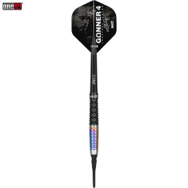 one80 Soft Dart Lourence Ilagan The Gunner 4 VHD Schwarz/Rainbow 90% Tungsten Softtip Dart Softdart 22 g