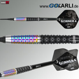 one80 Soft Dart Lourence Ilagan The Gunner 4 VHD Schwarz/Rainbow 90% Tungsten Softtip Dart Softdart 22 g