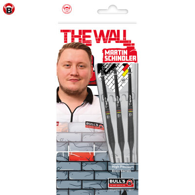 BULL�S Dart Steel Dart Martin Schindler The Wall Black Brass Steeldart Steeltip 23 g