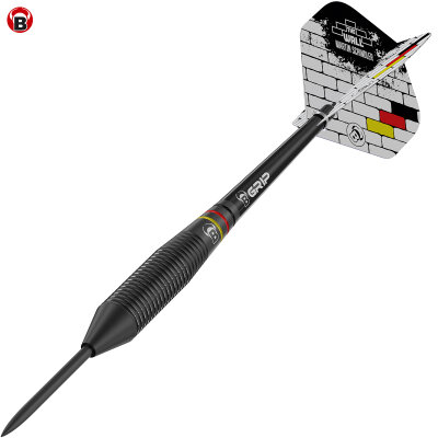 BULL�S Dart Steel Dart Martin Schindler The Wall Black Brass Steeldart Steeltip 23 g