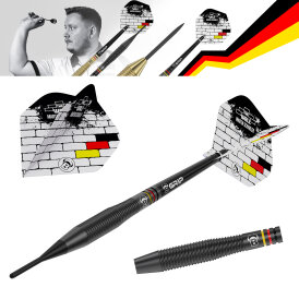 BULL´S Dart Soft Dart Martin Schindler The Wall Black Brass Softdart Softtip 18g
