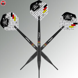 BULL´S Dart Soft Dart Martin Schindler The Wall Black Brass Softdart Softtip 18g