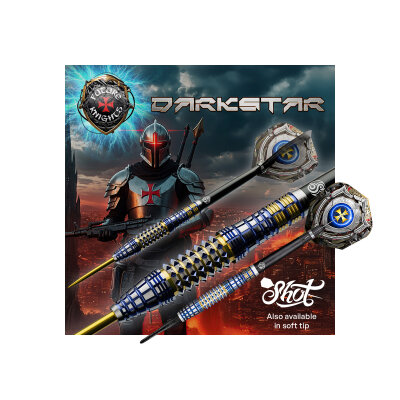 Shot Steel Darts Future Knights Darkstar 90% Tungsten Steeltip Darts Steeldart