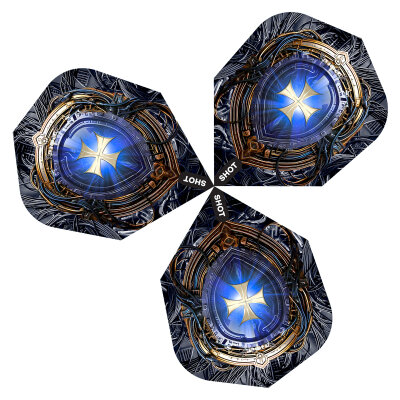 Shot Dart Flights Future Knights Darkstar, Hachette, Ironsoul, Dreadheart Nr.6 Dartflights verschiedene Designs