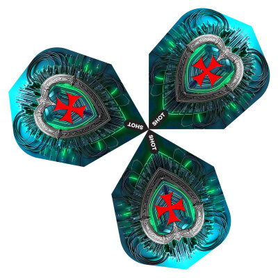 Shot Dart Flights Future Knights Darkstar, Hachette, Ironsoul, Dreadheart Nr.6 Dartflights verschiedene Designs