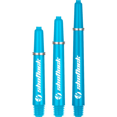 Shot Dart Shafts Shot Lock Shaft mit Federring Blau IM Intermediate