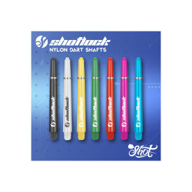 Shot Dart Shafts Shot Lock Shaft mit Federring Blau M Mittel