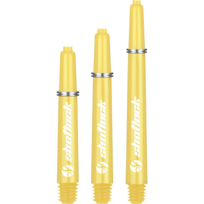 Shot Dart Shafts Shot Lock Shaft mit Federring Gelb IM Intermediate