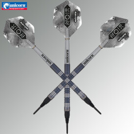 "Leicht bespielt" - Unicorn Soft Darts Noir James Wade 90% Tungsten Softtip Darts Softdart 18 g