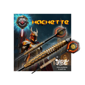 Shot Steel Darts Future Knights Hachette 90% Tungsten Steeltip Darts Steeldart 23 g