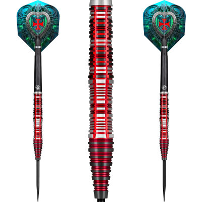 Shot Steel Darts Future Knights Dreadheart 90% Tungsten Steeltip Darts Steeldart 24 g