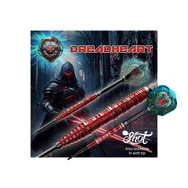 Shot Steel Darts Future Knights Dreadheart 90% Tungsten Steeltip Darts Steeldart 24 g