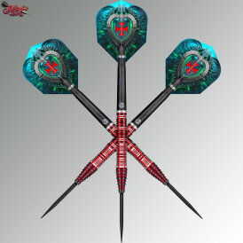 Shot Steel Darts Future Knights Dreadheart 90% Tungsten Steeltip Darts Steeldart 24 g