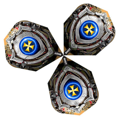 Shot Dart Flights Future Knights Darkstar Nr.6 Dartflights SF5512 Darkstar