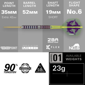 Target Steel Darts SWISS Point Luke Littler World Champion The Nuke Steeltip Dart Steeldart 23 g