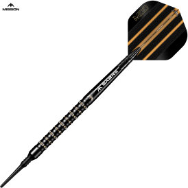 Mission Darts Soft Darts Mike De Decker Black & Gold PVD 95% Tungsten Softtip Darts Softdart 20 g
