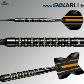 Mission Darts Soft Darts Mike De Decker Black & Gold PVD 95% Tungsten Softtip Darts Softdart 20 g