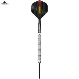 Mission Darts Steel Darts Mike De Decker Silber 95% Tungsten Steeltip Darts Steeldart 26 g