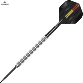 Mission Darts Steel Darts Mike De Decker Silber 95% Tungsten Steeltip Darts Steeldart 26 g