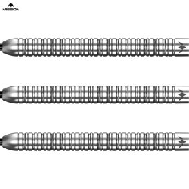Mission Darts Steel Darts Mike De Decker Silber 95% Tungsten Steeltip Darts Steeldart 26 g