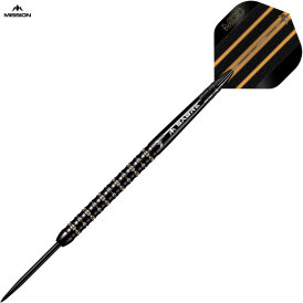 Mission Darts Steel Darts Mike De Decker Black & Gold PVD 95% Tungsten Steeltip Darts Steeldart 24 g