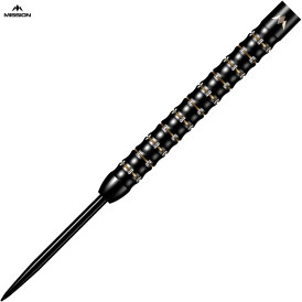 Mission Darts Steel Darts Mike De Decker Black & Gold PVD 95% Tungsten Steeltip Darts Steeldart 24 g