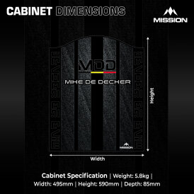 Mission Dart Player Dartboard Cabinet Mike De Decker