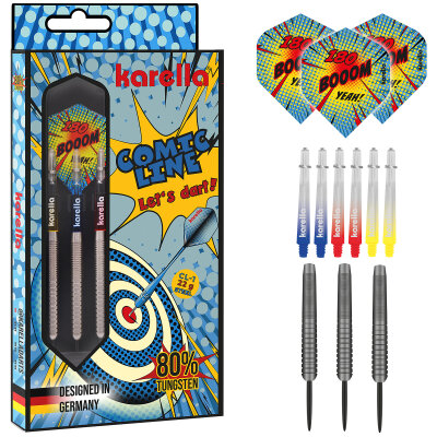 Karella Steel Dart Comic Line 80% Tungsten Steeltip Darts Steeldart CL-1 22 g