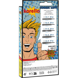 Karella Steel Dart Comic Line 80% Tungsten Steeltip Darts Steeldart CL-1 22 g