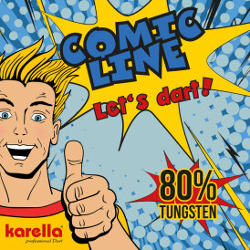 Karella Steel Dart Comic Line 80% Tungsten Steeltip Darts Steeldart CL-2 23 g