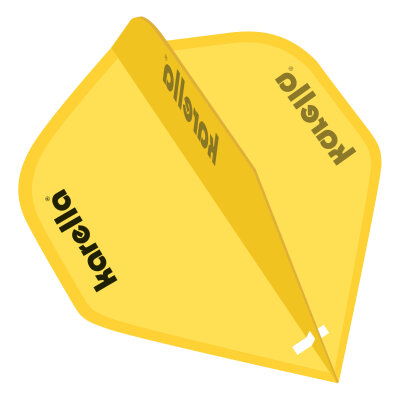 Karella Dart Karella Ultimo Flights Dart Flight Dartflights Standard in praktischer Dose Gelb